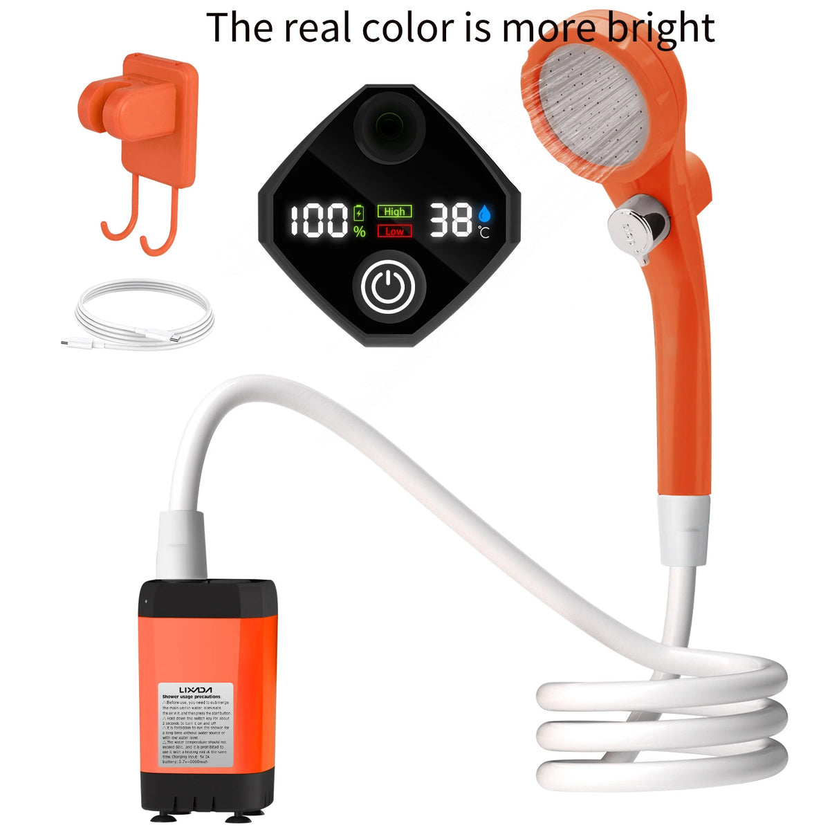 Portable Camping Shower Pump With Digital Display