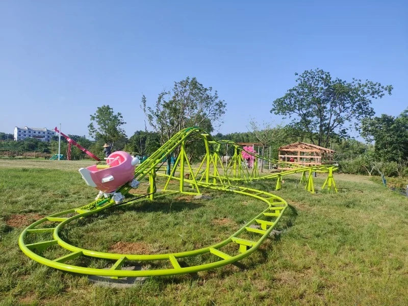 Kids Pedal Roller Coaster Ride – Outdoor Non-Electric Track