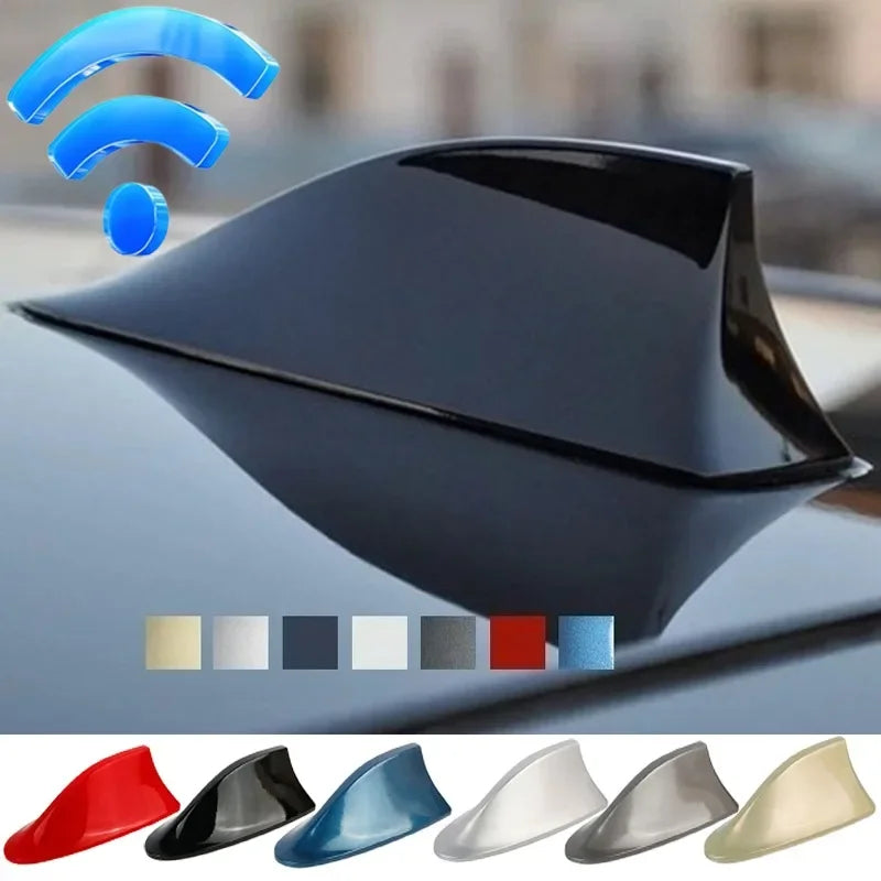 Shark Fin Car Radio Antenna – FM/AM Signal & Stylish Cover