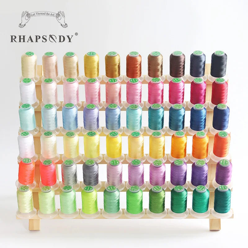 40wt Polyester Embroidery Thread Set 60 Colors 550 Yards