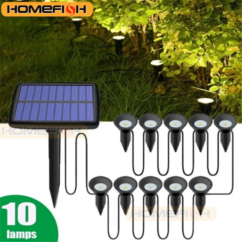 Solar RGB Garden Landscape Lights – IP65 Waterproof