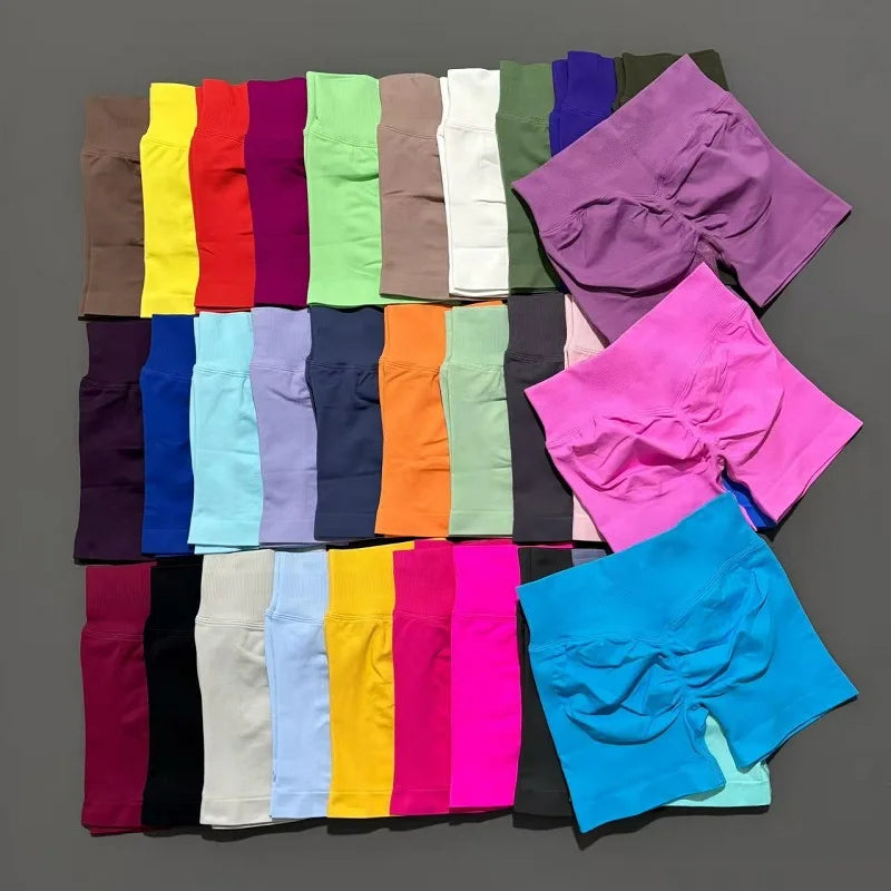 Women’s Seamless Scrunch Butt Yoga Gym Shorts