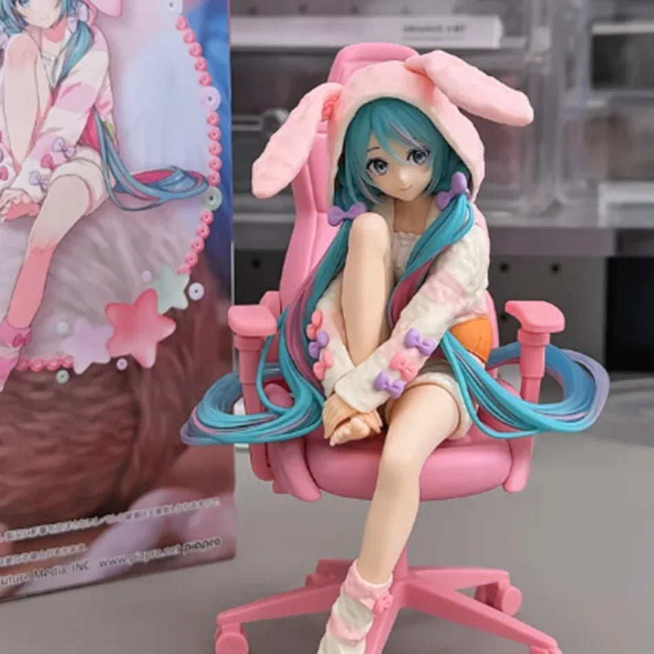 Anime Bunny Pajama Figure – 14 cm PVC Noodle Stopper