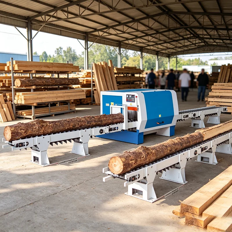Industrial Log Multi Rip Saw Machine For Timber Sawmills