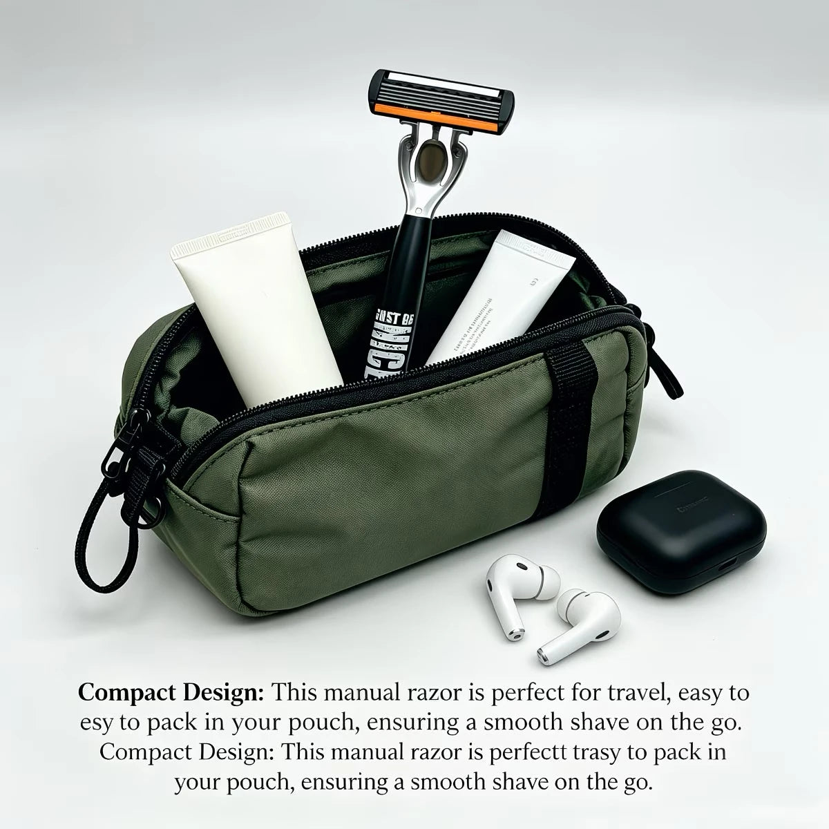 Men’s Manual Safety Razor Set With 6-Layer Blades