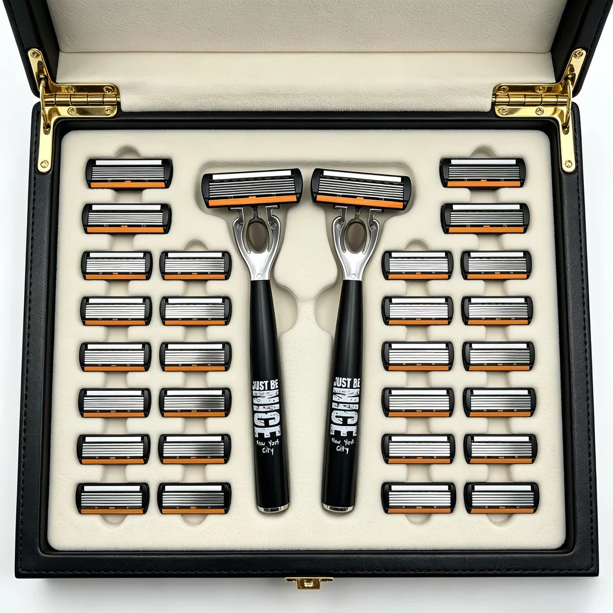 Men’s Manual Safety Razor Set With 6-Layer Blades