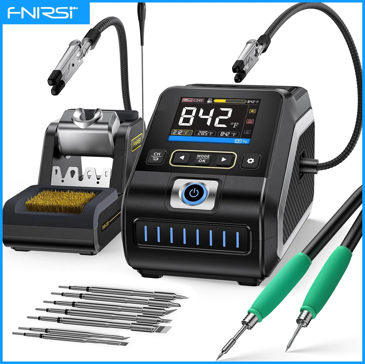 200W Digital Soldering Station – Fast Heat With Helping Hands