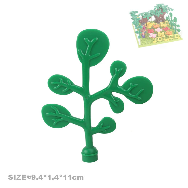 Sapling Color Animal Building Block Accessories Set for Kids Play