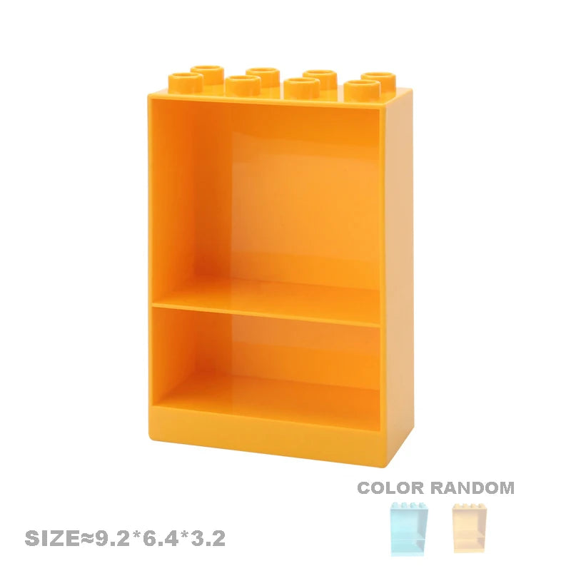 Display cabinet Color Animal Building Block Accessories Set for Kids Play