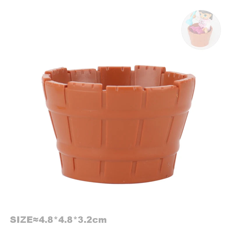 bucket Color Animal Building Block Accessories Set for Kids Play