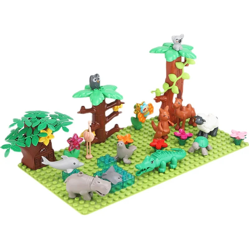 Animal Building Block Accessories Set for Kids Play