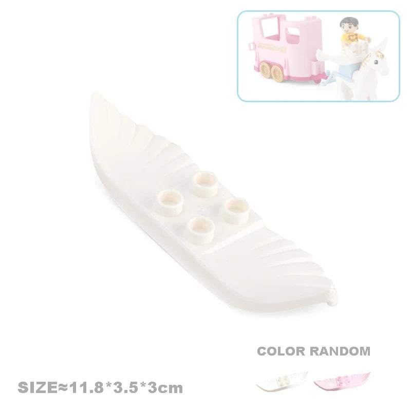 wing Color Animal Building Block Accessories Set for Kids Play