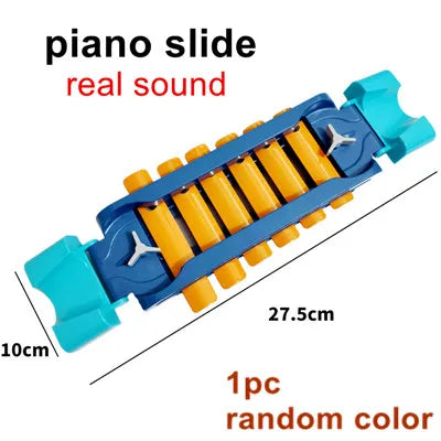 1pc piano Color Marble Run Building Blocks Set With Spiral Tracks