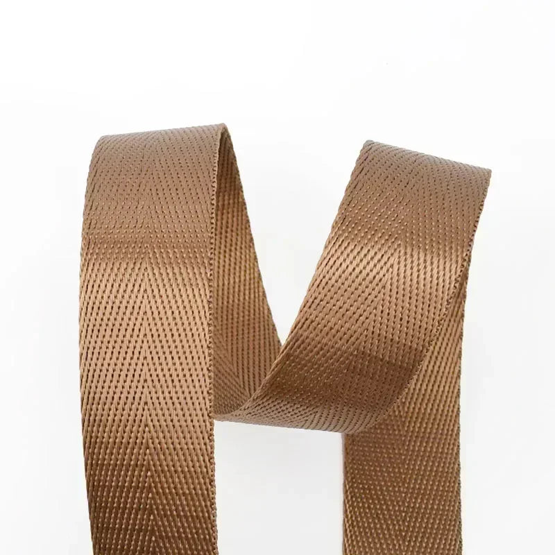 Khaki Color Nylon Webbing Strap Tape for Bags and Backpacks