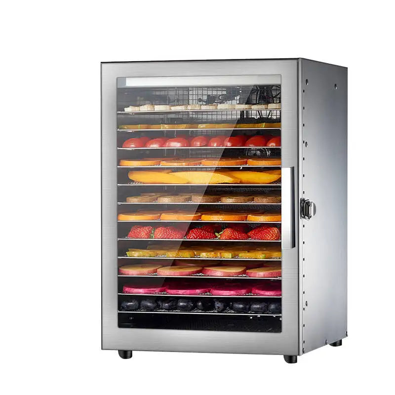 12-Layer Stainless Steel Food Dehydrator With Timer