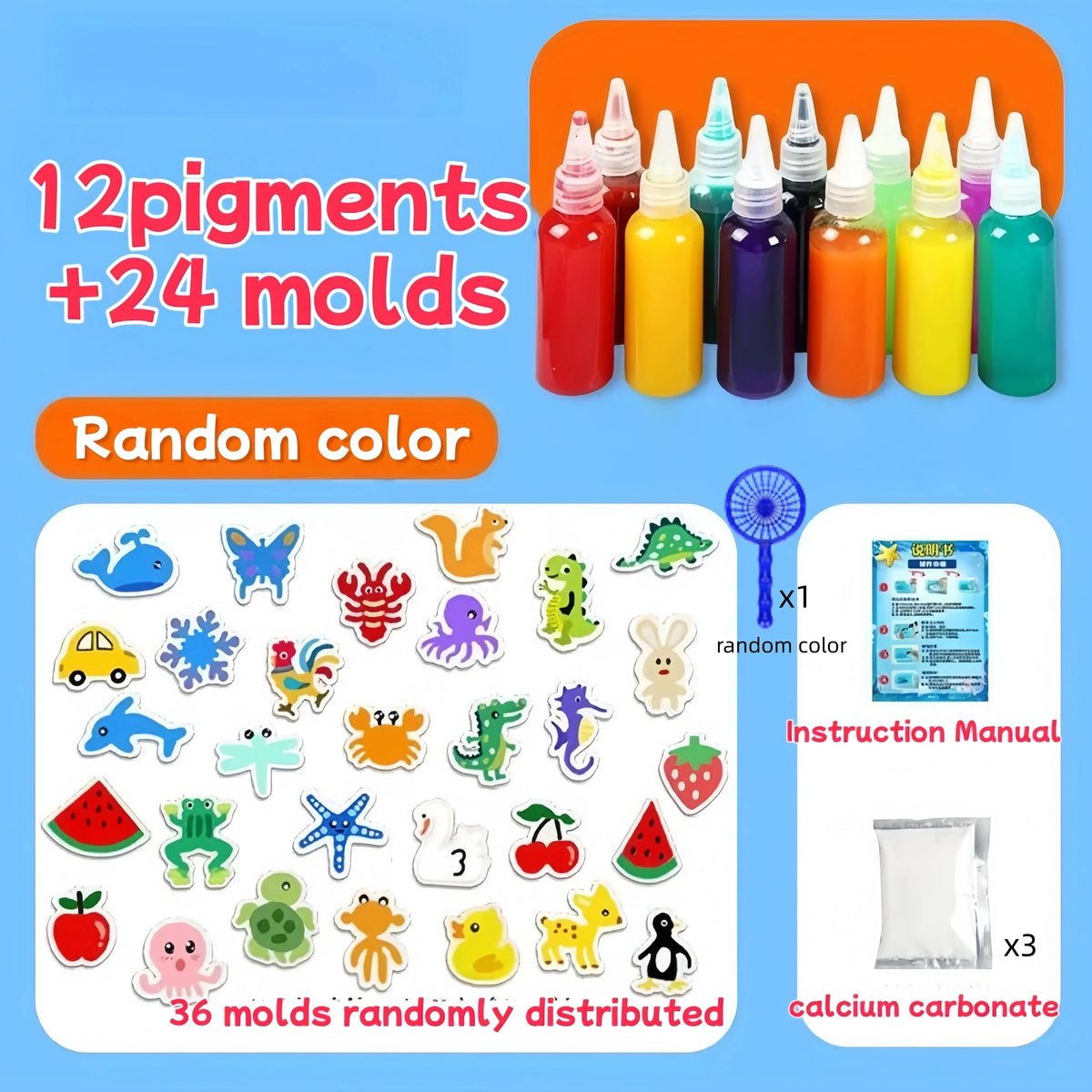 40pcs Color Magical Water Elves Gel Craft Kit – DIY Sensory Toy Set