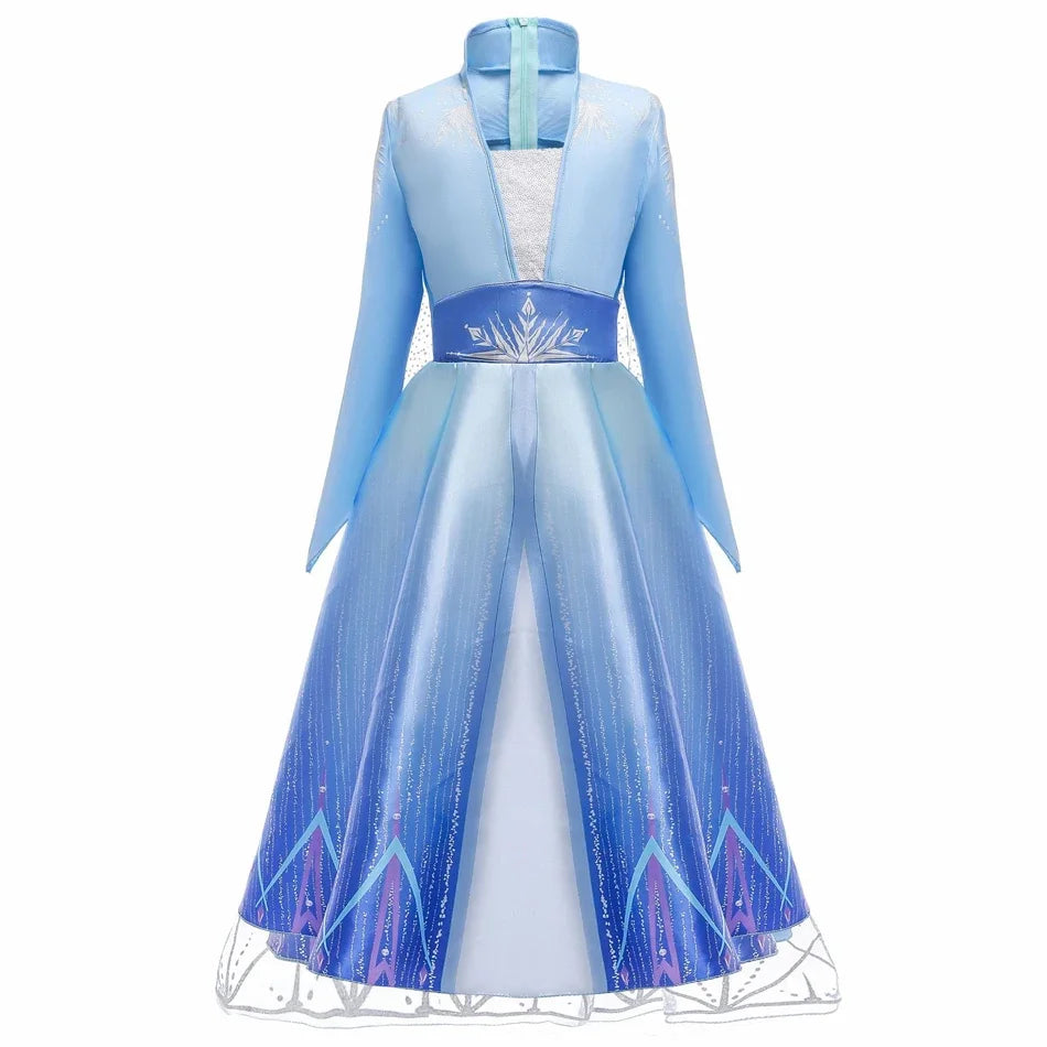 A Color Girls Princess Costume Dress – Long Sleeve Party Outfit