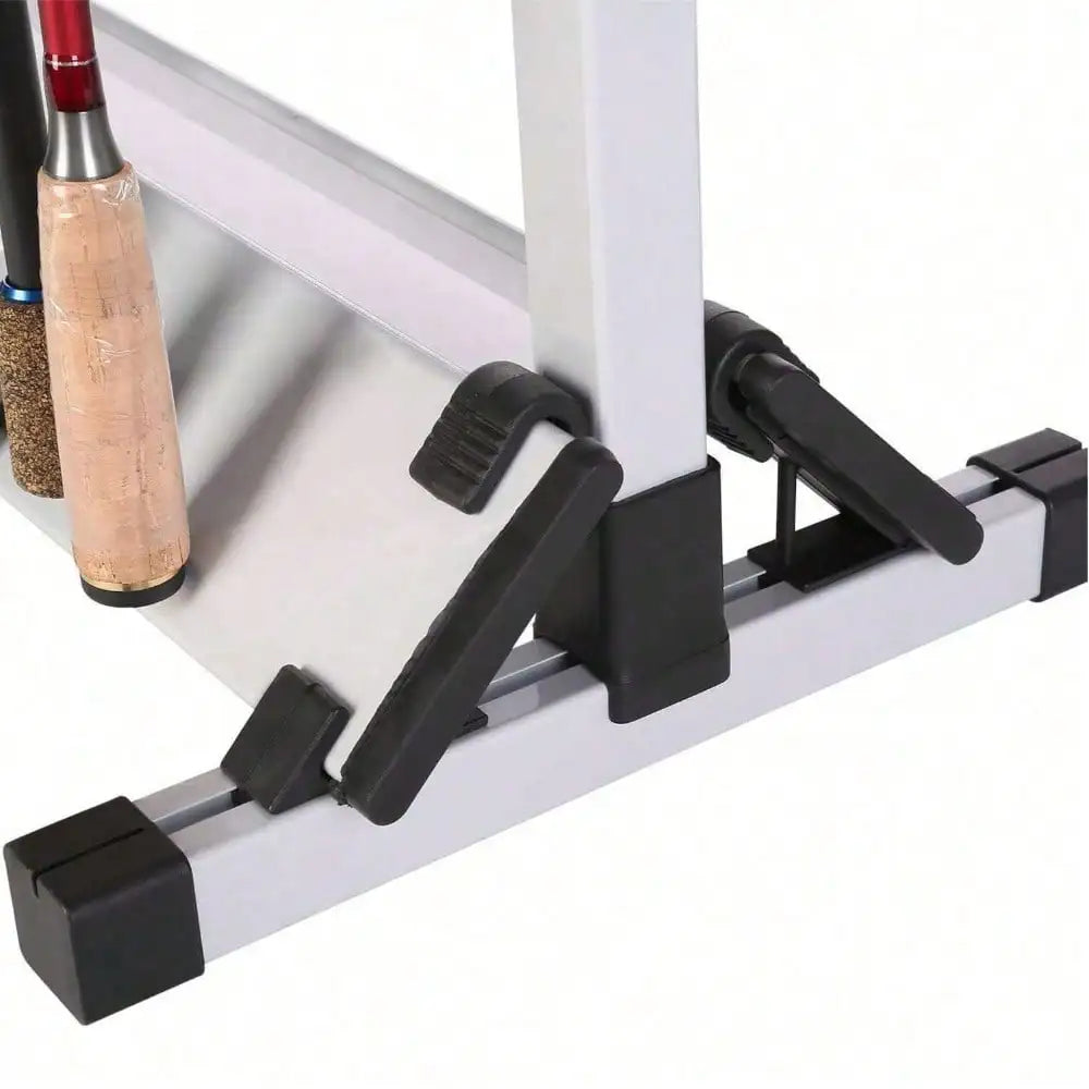Aluminum Alloy Fishing Rod Rack Stand Storage Organizer
