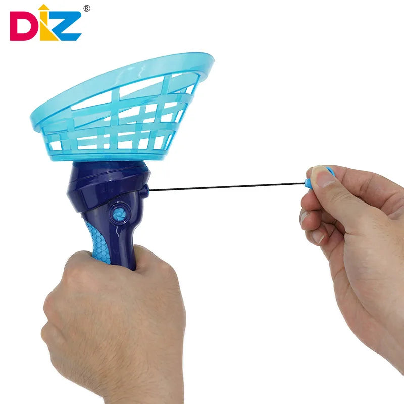 Flying Saucer Disc Launcher Toy – Pull String UFO Game