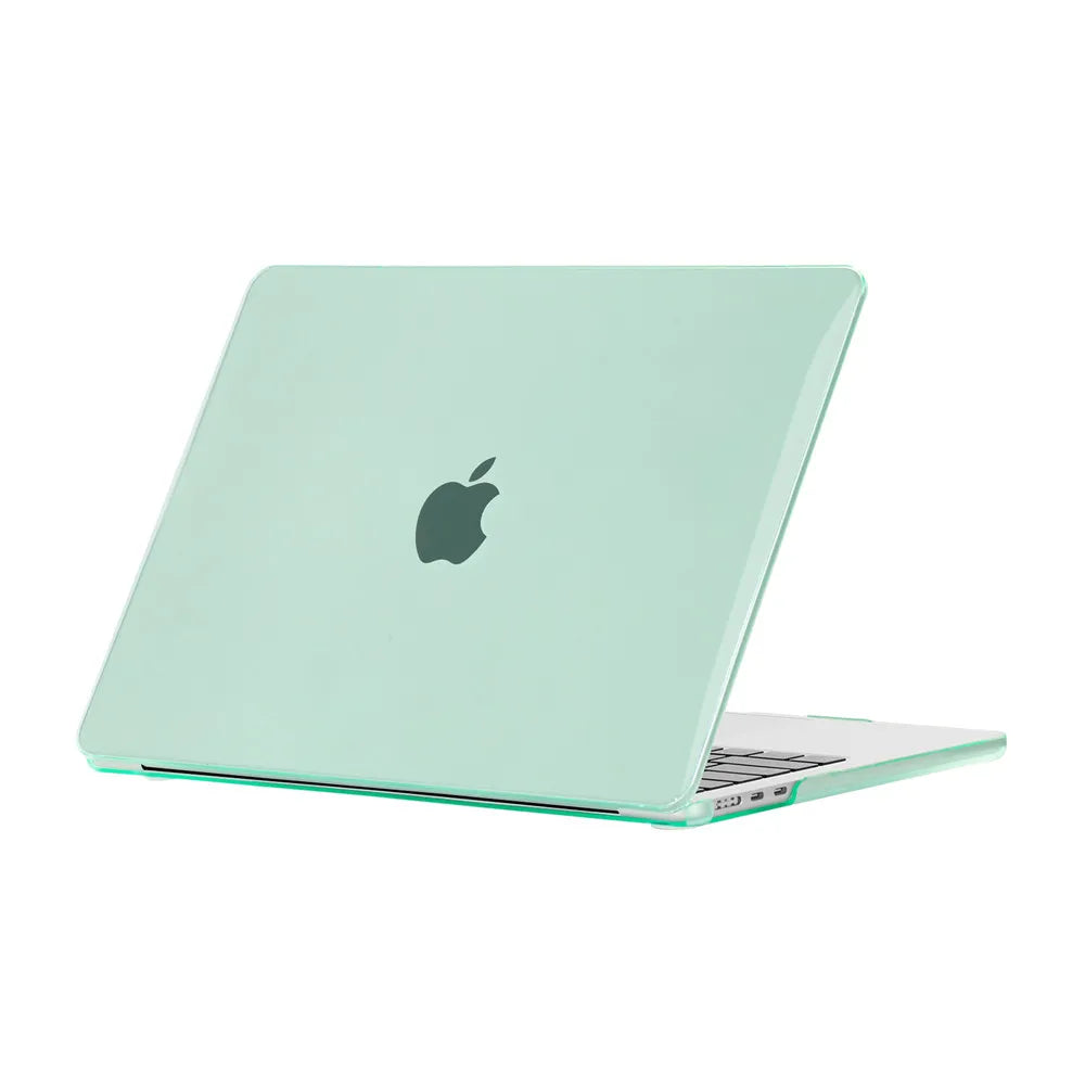 Crystal Green Color Protective Case For MacBook Air 13.6" / 15" – Hard Shell