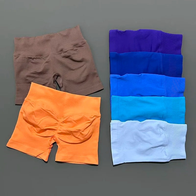 Women’s Seamless Scrunch Butt Yoga Gym Shorts