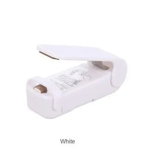 white Color Mini Handheld Heat Bag Sealer For Food Storage