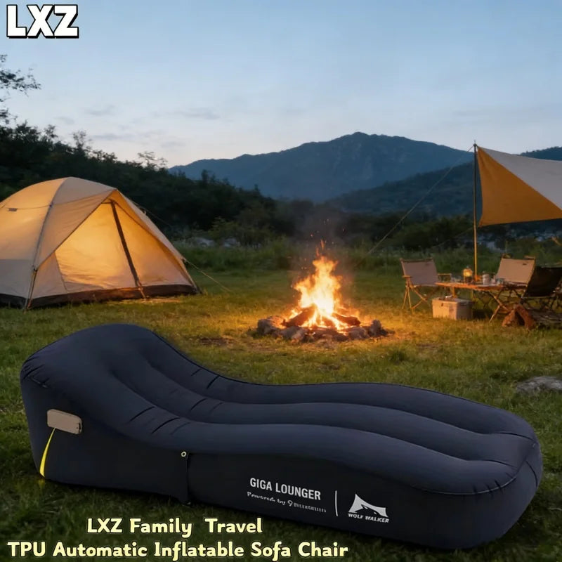 Automatic Camping Inflatable Sofa Chair With Air Pump