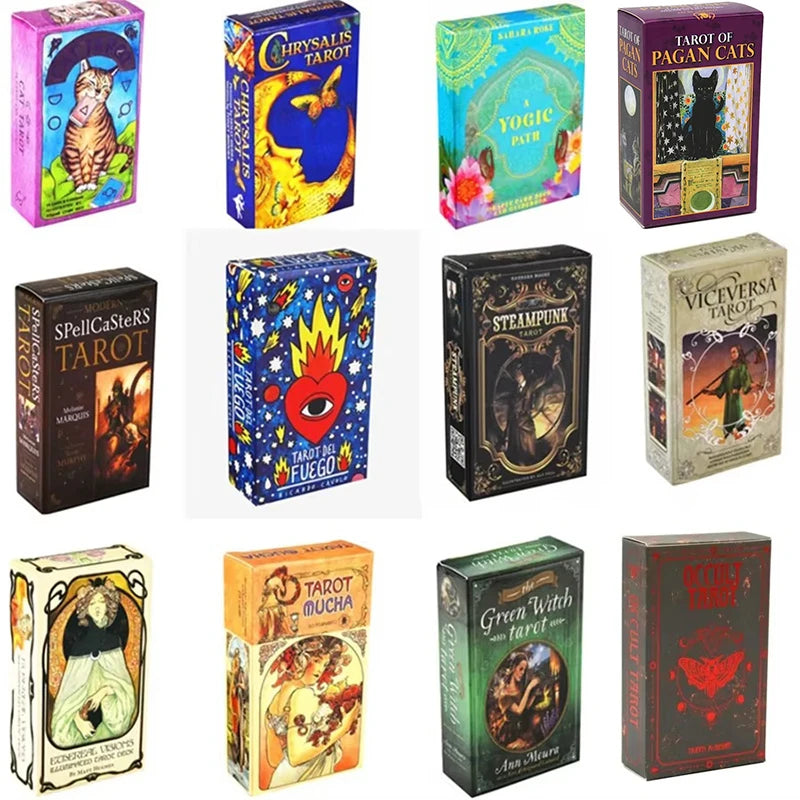 Compact English Tarot Card Deck With PDF Guide