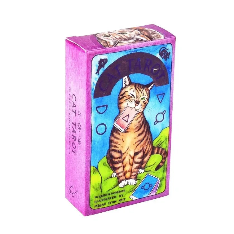 10 Color Compact English Tarot Card Deck With PDF Guide
