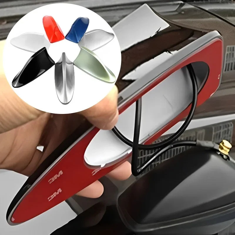 Shark Fin Car Radio Antenna – FM/AM Signal & Stylish Cover