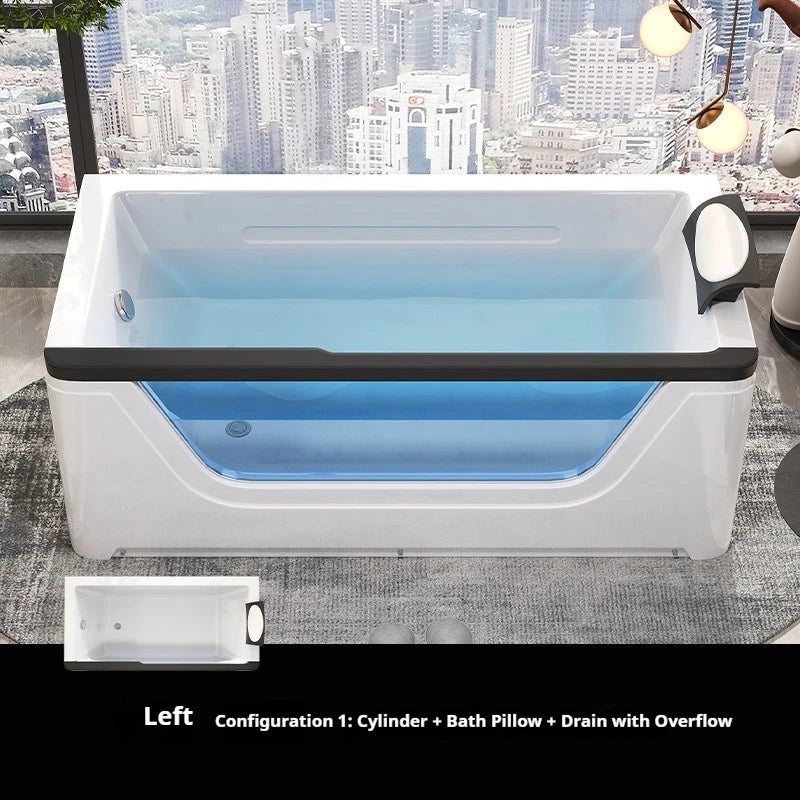 ST-01 Color Acrylic Whirlpool Jacuzzi Tub – Double Seat Spa Bath