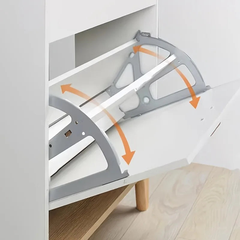 Hidden Flip Shoe Cabinet Rack Hardware – Thick Metal