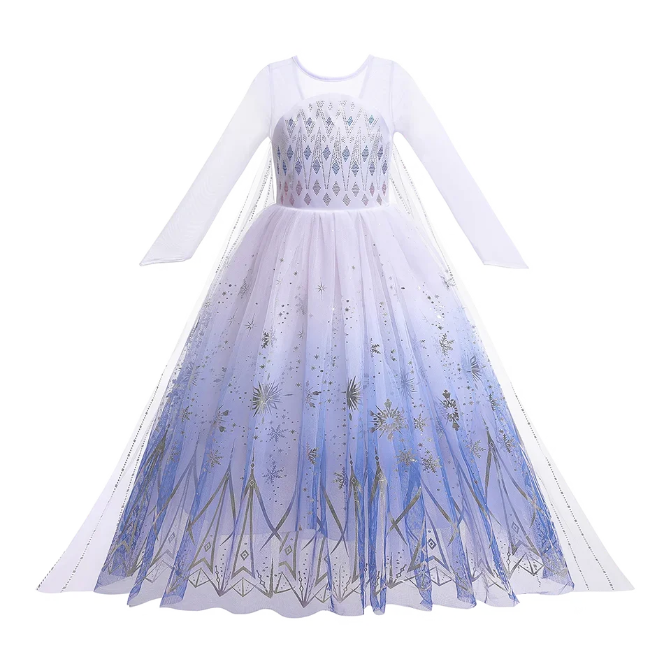 Q Color Girls Princess Costume Dress – Long Sleeve Party Outfit