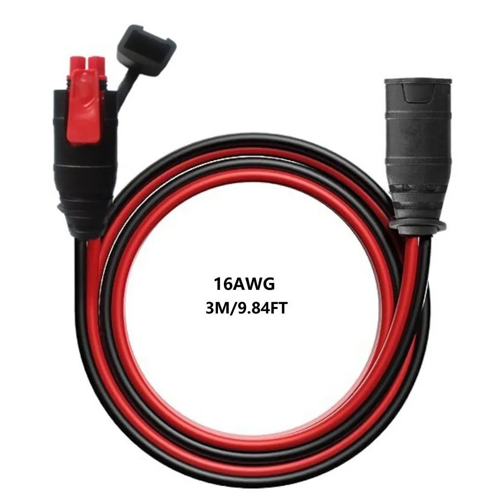 1pc-16AWG-9.84FT Color M10 Silicone Car Plug Fast Charging Cable Connector