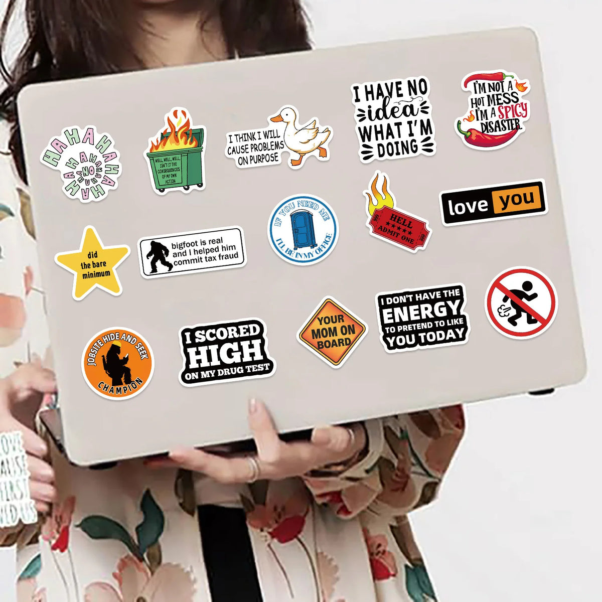 100-Piece Cartoon Meme Sticker Pack For Laptops & More