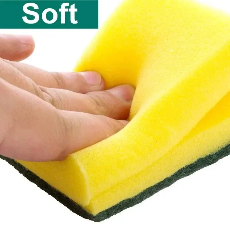 Double-Sided Kitchen Sponge Scrubber For Pots And Dishes