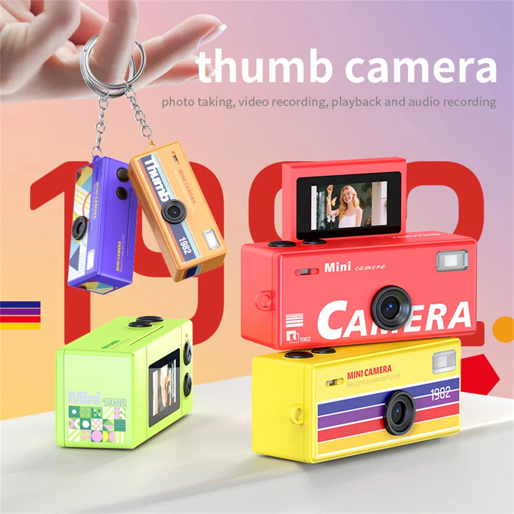 Mini Thumb Keychain Camera 0.96" Screen 1080P CCD