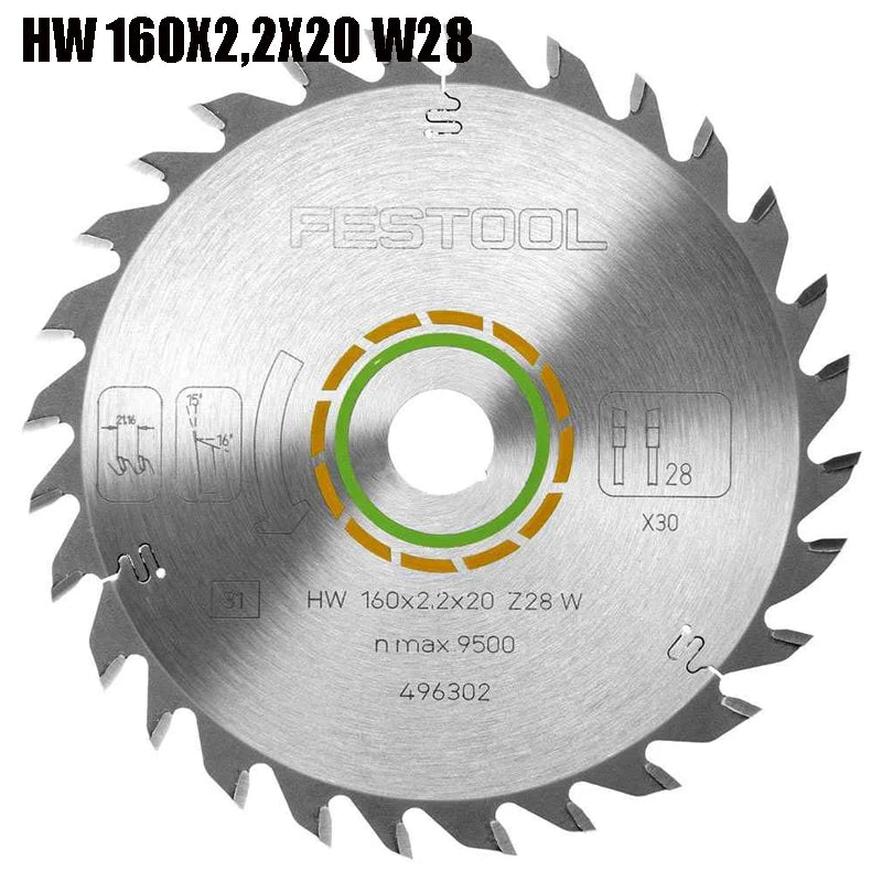 496302 Color 160 mm Circular Saw Blades For Plunge And Handheld Saws