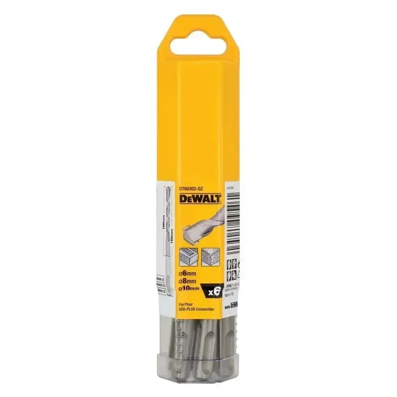 SDS Plus 6-Piece Masonry Drill Bit Set – Fast Dust Removal