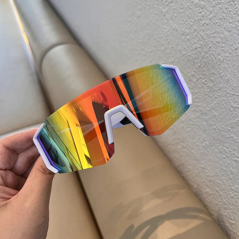 white red Color Outdoor Sports UV400 Cycling Glasses – Sandproof Shield