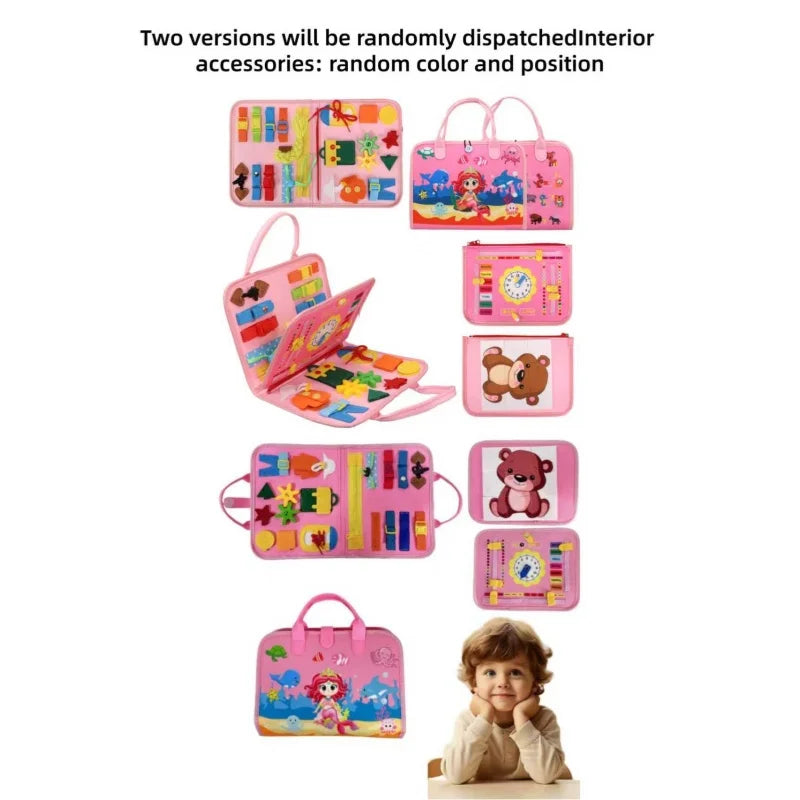 nvhai Color Montessori Busy Board Toy For Early Motor Skills