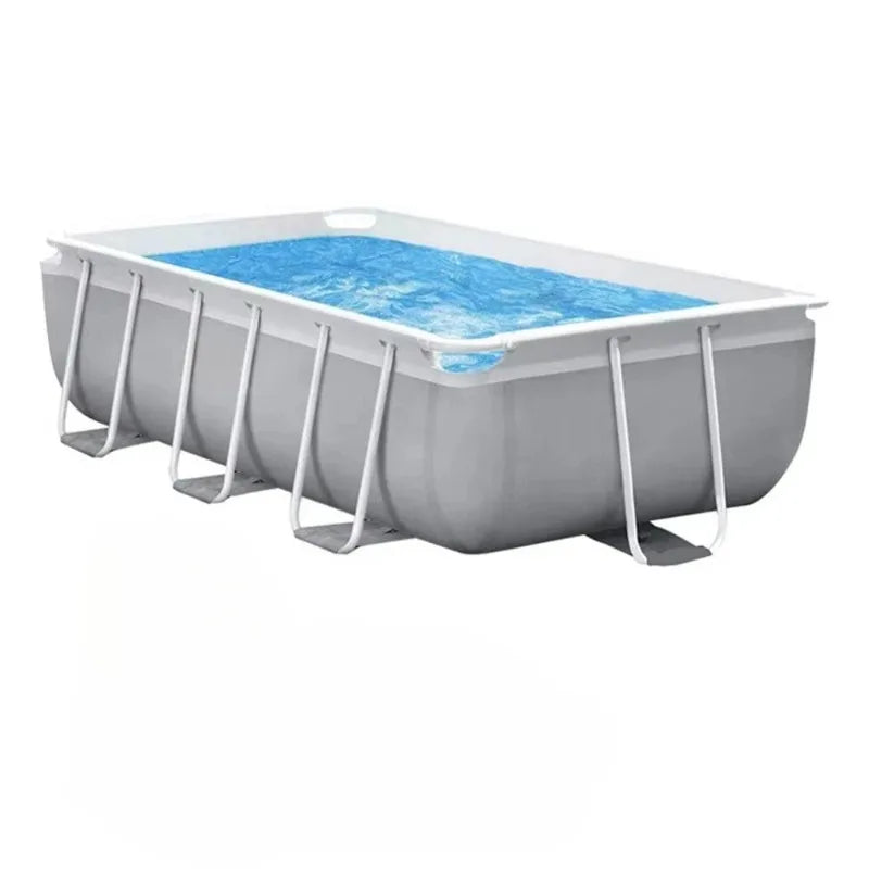 Rectangular Frame Pool 300x175x80 cm With Pump & Ladder