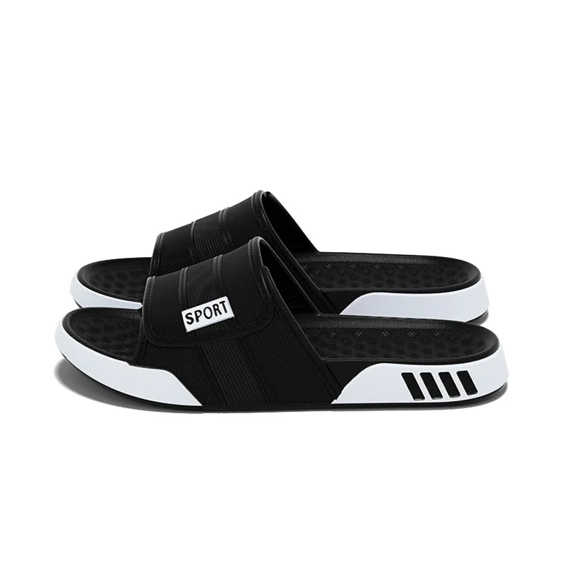 black Color Men’s EVA Slide Sandals Soft Cushion Indoor Outdoor