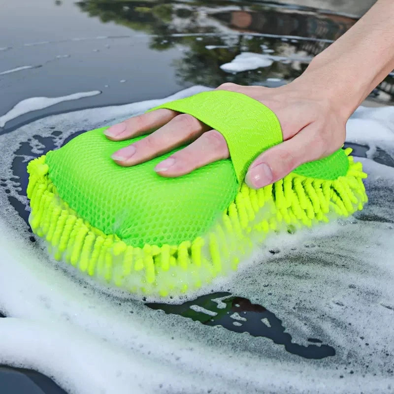 Microfiber Car Wash Sponge and Cleaning Mitt Set