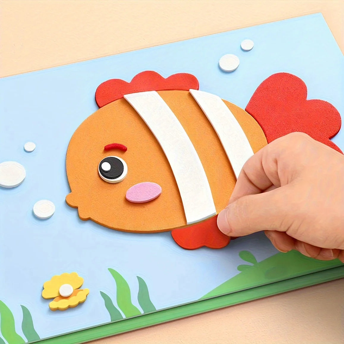 3D EVA Foam Animal Sticker Craft Kit For Kids