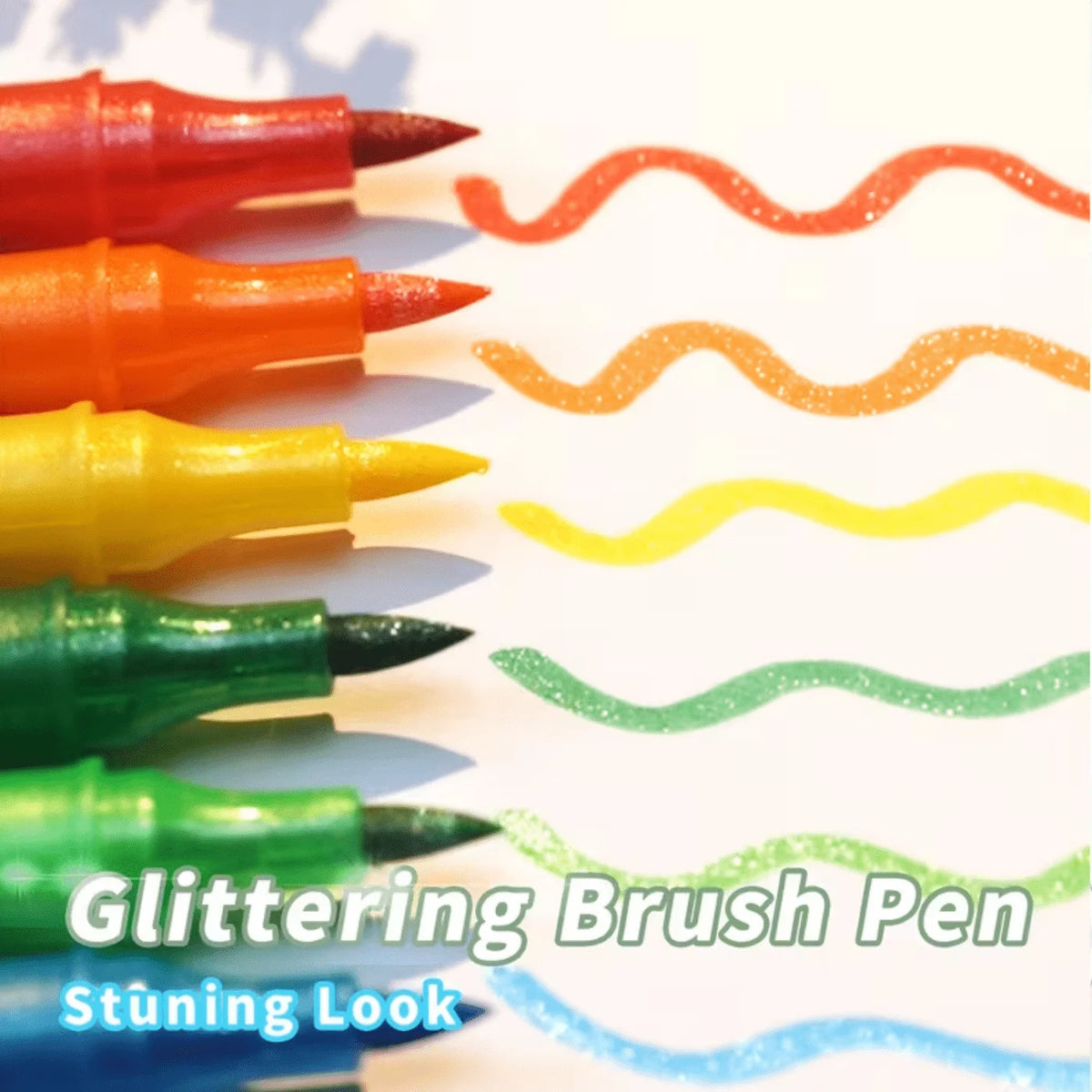 Double-Ended Glitter Pens Set – 24 Fast-Drying Colors