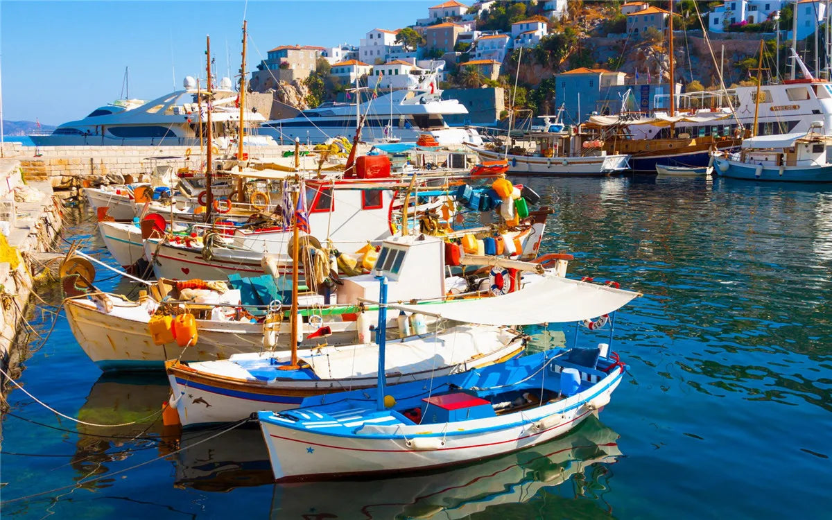 Port Color 500-Piece Landscape Jigsaw Puzzle Paper Art 46 x 28 cm