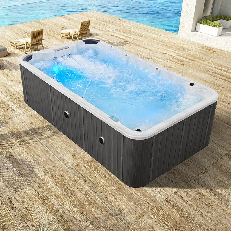 Outdoor Whirlpool Spa Tub With Massage Jets For 8 People
