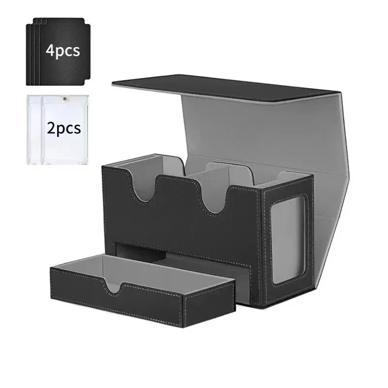 BK With Card Color Commander Card Deck Box – Triple-Sleeved TCG Storage