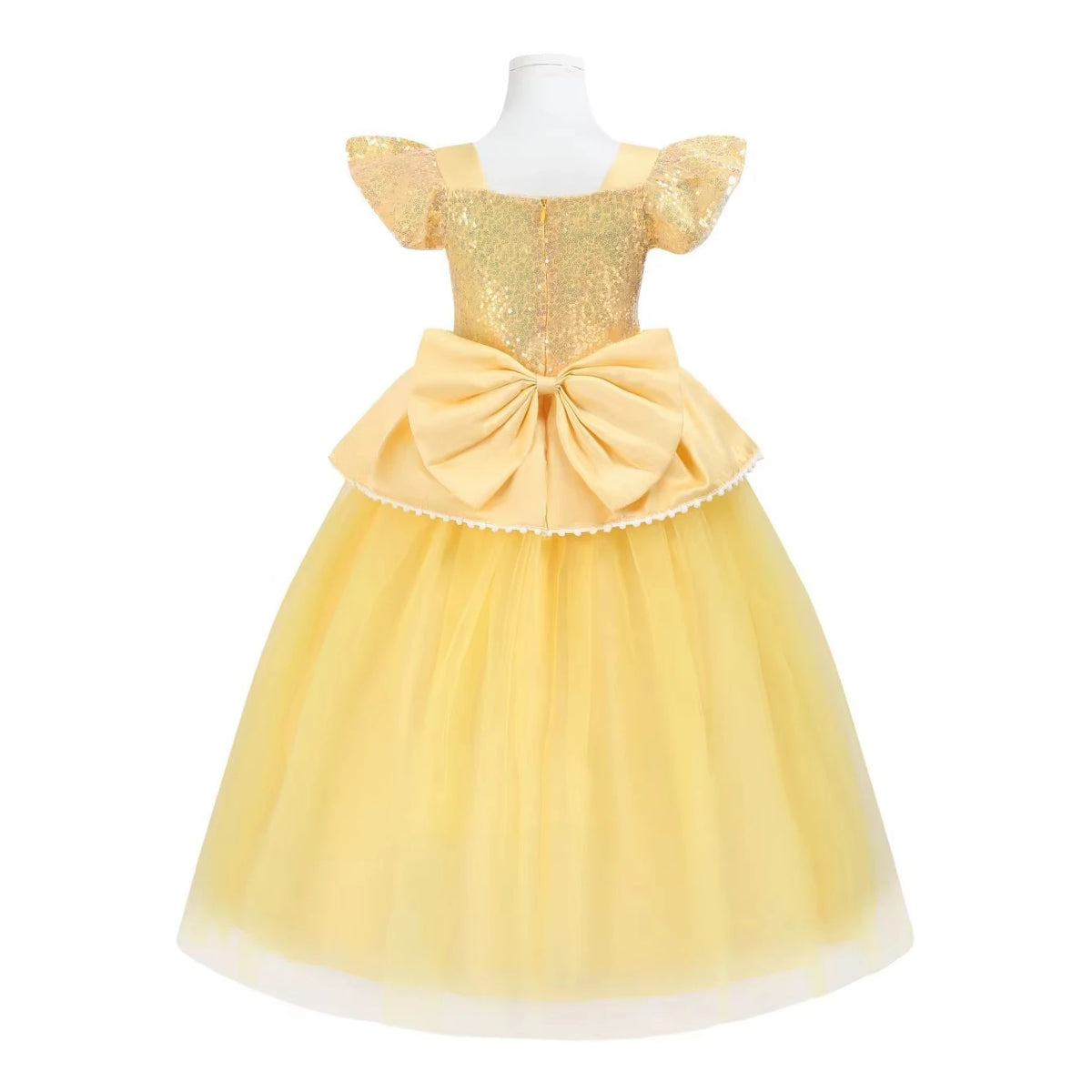 Girls Belle Princess Costume Dress For Parties & Play